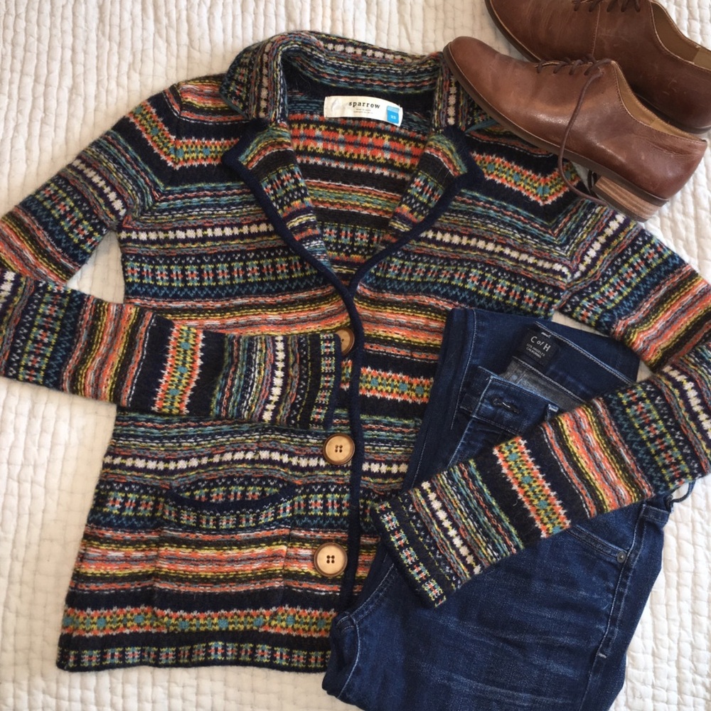 Anthropologie Sparrow Fair Isle Sweater